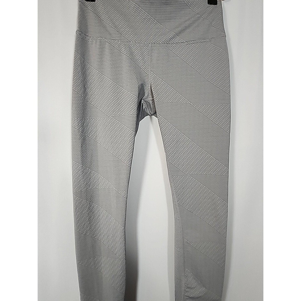 Prana Misty Legging Cropped Ruched Cuff High Rise Stretch Grey Textured Womens S - Picture 4 of 12